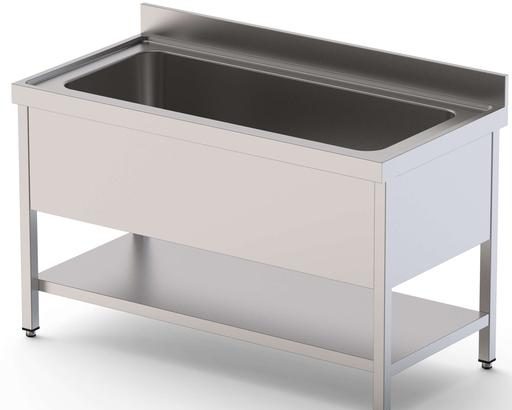 Fregadero Gran Capacidad Acero Inoxidable 1 Cuba Derecha Fondo 700 Con Mueble Con Estante 1800x700x850h mm IS1718R1HCS1