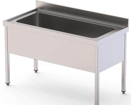 Fregadero Gran Capacidad Acero Inoxidable 1 Cuba Fondo 700 Con Mueble Sin Estante 1200x700x400h mm IS1712C1HCS0