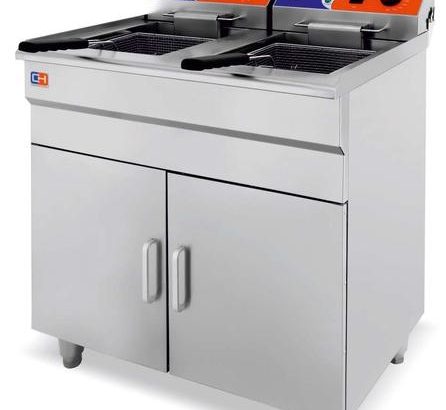 Freidora Eléctrica 14+14 litros CON MUEBLE de 740x550 x910h mm PEKIN EF-162VC