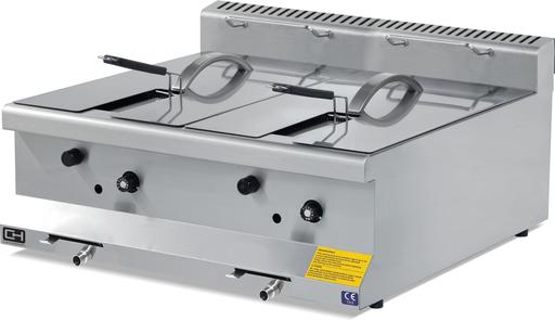 Freidora a Gas sobremesa 2x10 litros 2x 4,34 kW 800x635x285h mm EMP6FG020 Línea 600 Estambul