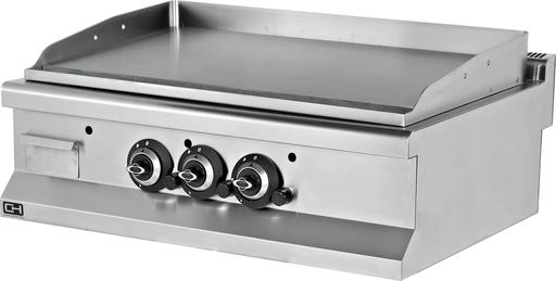 Fry tops a gas sobremesa liso acero rectificado 12 mm 19,5 kW 900x635x285h mm EMP6IG030 Línea 600 Estambul