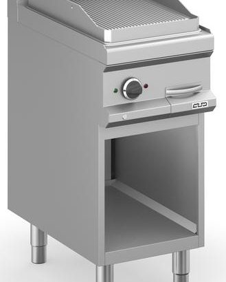 Frytop Eléctrico 40 cm Placa Ranurada Acero Rectificado con Mueble MFTE74AR MAGISTRA PLUS 700