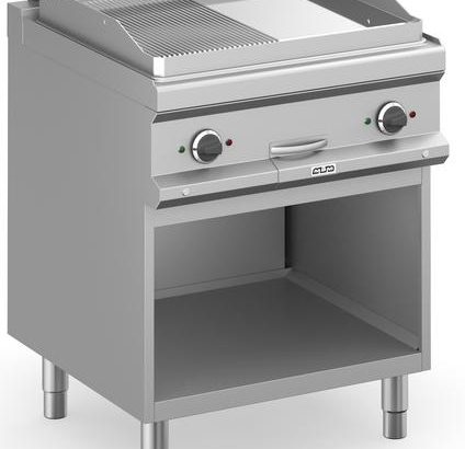 Frytop Eléctrico 70 cm Placa Lisa -  Ranurada Cromo Duro con Mueble MFTE77ALRC  MAGISTRA PLUS 700