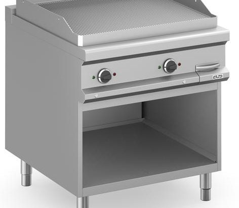 Frytop Eléctrico 80 cm Placa Ranurada Acero Rectificado con Mueble MFTE98AR MAGISTRA PLUS 900