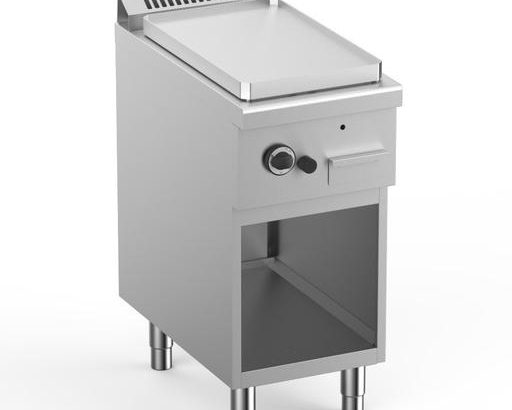 Frytop a Gas Acero Rectrificado 40 cm con Mueble Potencia 5 kW ELFTG74ALF START LINE