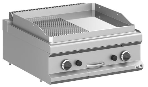 Frytop a gas 70 cm Placa Lisa - Ranurada Cromo Duro Sobremesa MFTG77TLRC MAGISTRA PLUS 701