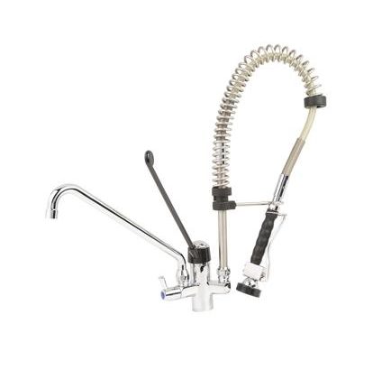 Grifo de Ducha 2 Aguas 1 Orificio con Monomando de Palanca larga 021031