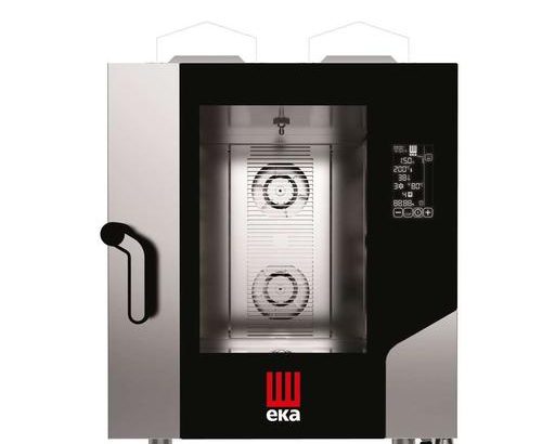 Horno a gas convección MILLENIAL BLACK MASK Gastronomía 7 bandejas GN1/1 MKF711GBM Línea Padova