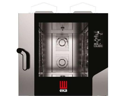 Horno a gas convección MILLENIAL BLACK MASK Pastelería/Panadería 6 bandejas 600x400 mm MKF664GBM Línea Padova