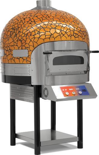 Horno de Pizza Eléctrico con Base de Piedra rotativa 6 pizzas de Diámetro 300 mm EMPSPO01 Línea Estambul
