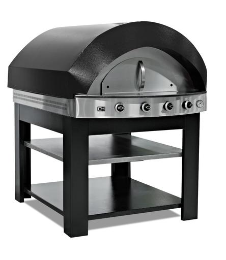 Horno de Pizza a Gas con Base de Piedra 750x800 mm PLFPLSD4 Línea Estambul