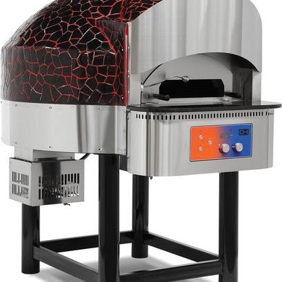 Horno de Pizza a Gas con Base de Piedra rotativa 6 pizzas de Diámetro 300 mm EMPSPO04 Línea Estambul