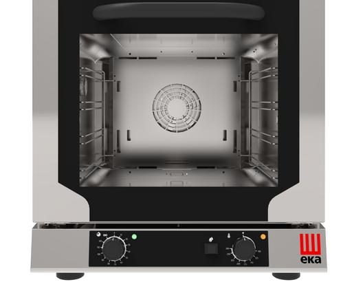 Horno eléctrico convección SNACK con HUMIDIFICACIÓN 4 bandejas 43x34 cm EKF423UP Línea Padova