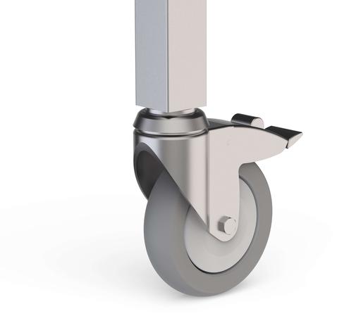 Juego de 6 Ruedas Acero Inoxidable de 1235 mm de diámetro WTA06CASTSS