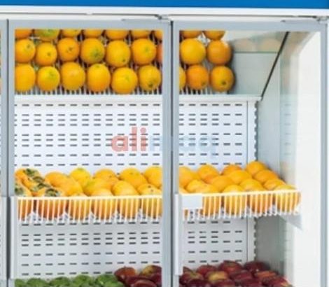 Kit 3 estantes inclinados y espejo para mural Frutas y Verduras KITVMAE70