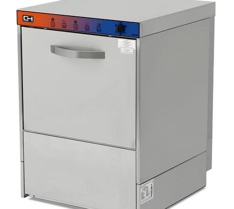 Lavavajillas Industrial con Bomba Abrillantador y Desagüe Cesta de 50x50cm ESTAMBUL CH500ECOB-N