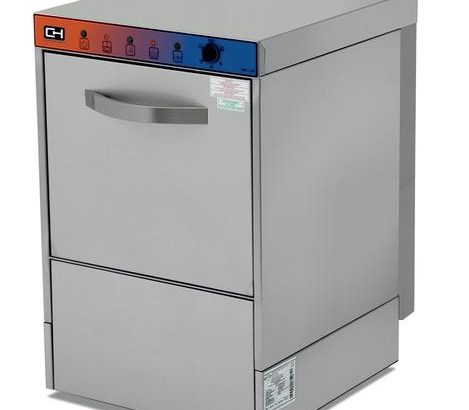 Lavavajillas Industrial con con Bomba Abrillantador y Desagüe Cesta de 40x40cm ESTAMBUL CH400ECOB-N