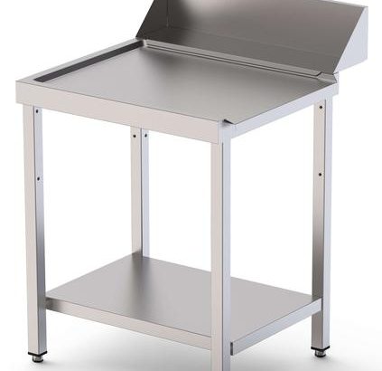 Mesa Acero Inoxidable Para Lavavajillas De Entrada y Salida Con Estante 700x750x850h mm IS17507DWOUTS1