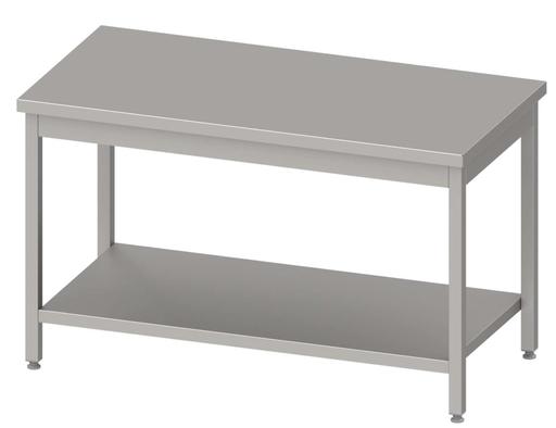 Mesa Central acero inoxidable AISI 201 con estante 1000x700x850 mm MC107 Línea Varsovia (950107100)