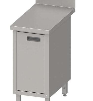 Mesa Mural acero inoxidable AISI 201 con puertas batientes 600x600x850 mm MMPB066 Línea Varsovia (950146060)
