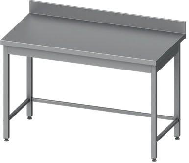 Mesa Mural acero inoxidable AISI 201 sin estante 1000x600x850 mm MM106S Línea Varsovia-24 Kg (950026100)