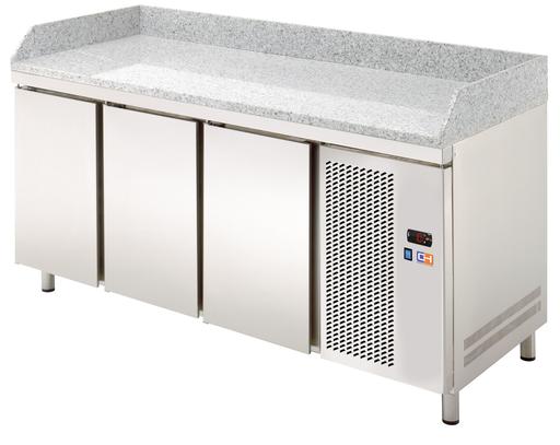Mesa Refrigerada GN1/1 3 Puertas Preparación Encimera Granito 1792x700x850h mm Línea CORDOBA MRPG-180