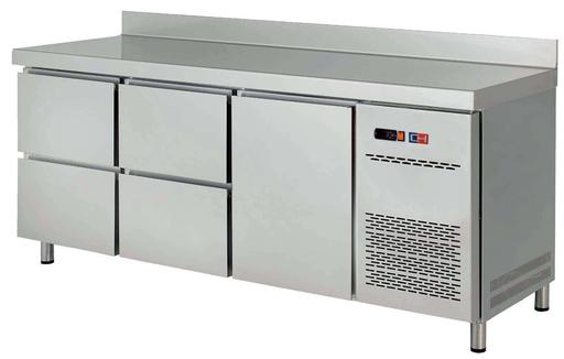 Mesa Snack Refrigerada 4 cajones Fondo 600 de 1492 x600 x850h mm CORDOBA MRCH-150-4