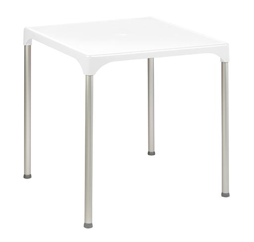 Mesa Terraza de Polipropileno Blanco 70x70 cm LISBOA BLA