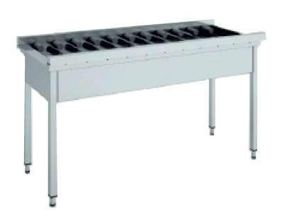 Mesa de Salida con Rodillos Recta de 1100 x 640 x850h mm MR-110