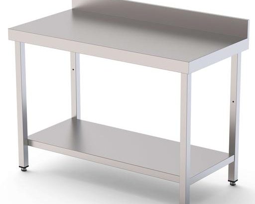 Mesa de Trabajo Acero inoxidable Mural Con 1 Estante 1900x900x850h mm WTW190190S1