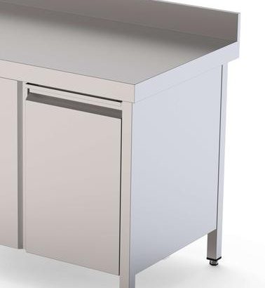 Módulo de Cajón Acero Inoxidable Gran Capacidad Para Mesa Fondo 700 465x610x590h mm WTA070590DH