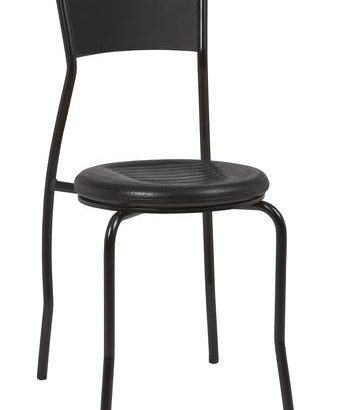 Silla Interior Armazón Plastificado Negro y Asiento Espuma Integral ASIA ESP