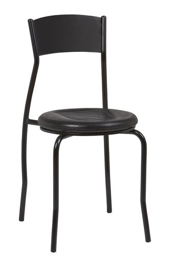 Silla Interior Armazón Plastificado Negro y Asiento Espuma Integral ASIA ESP