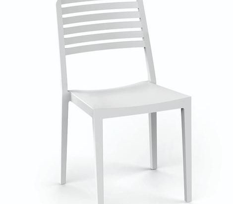 Silla Terraza Polipropileno color Blanco ROW 1 BLA