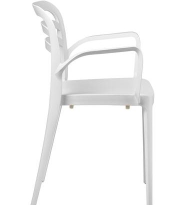 Sillón Terraza Polipropileno color Blanco BAQUERIA 2 BLA