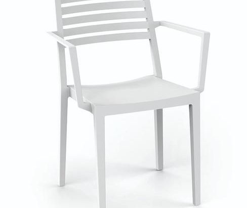 Sillón Terraza Polipropileno color Blanco-Crema SENIA BC