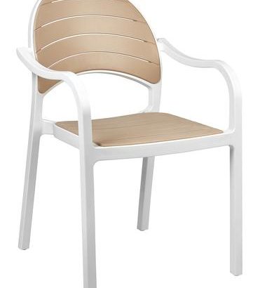 Sillón Terraza Polipropileno color Blanco ROW 2 BLA