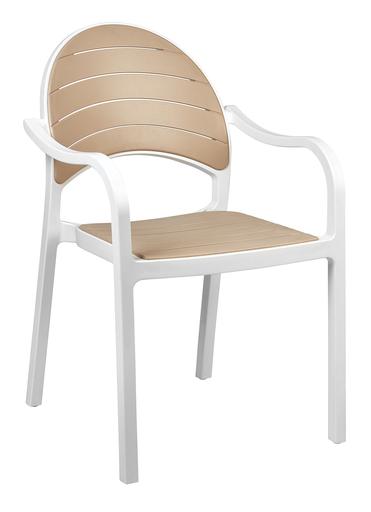 Sillón Terraza Polipropileno color Blanco ROW 2 BLA