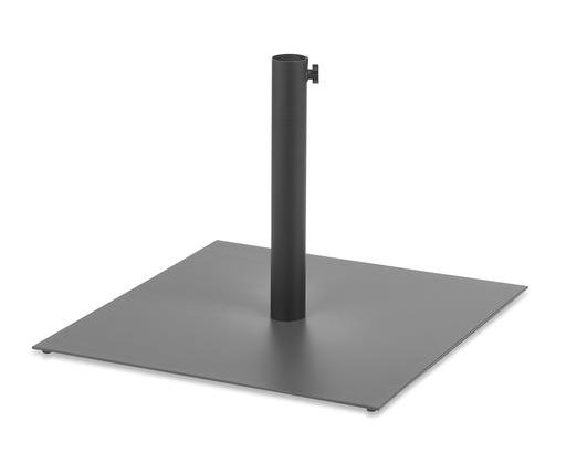 Soporte Parasol Tubo de Acero Plasticado Negro  NUBE BASE