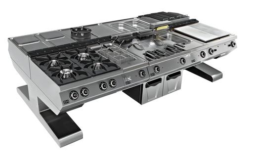 Soporte Voladizo Cocina Central 2800x1370x550h mm EMPPLS7CTV280 Línea 700 Estambul