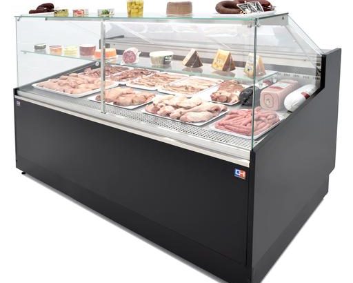 Vitrina Refrigerada Expositora de 2 metros Fondo 1100 Frío Ventilado - Exposición Inoxidable - Línea CORDOBA VRV-200-XL